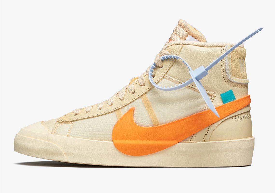 Off White Nike Blazer Tan Orange Aa3832 700 Official Images 3