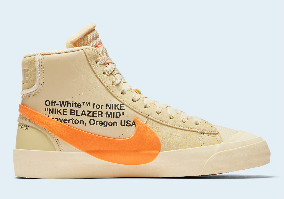 Off White Nike Blazer Tan Orange Aa3832 700 Release Info 3