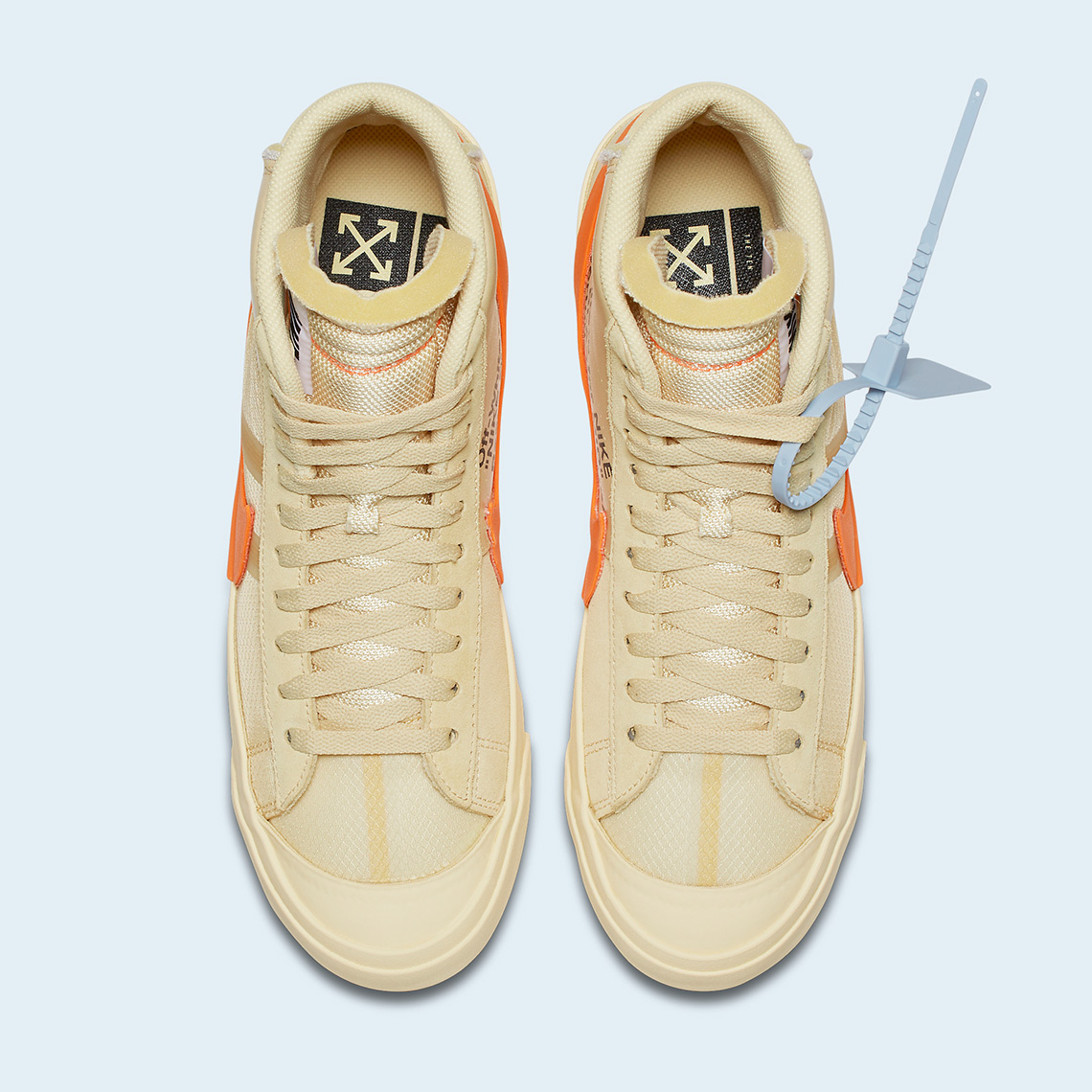 Off White Nike Blazer Tan Orange Aa3832 700 Release Info 4