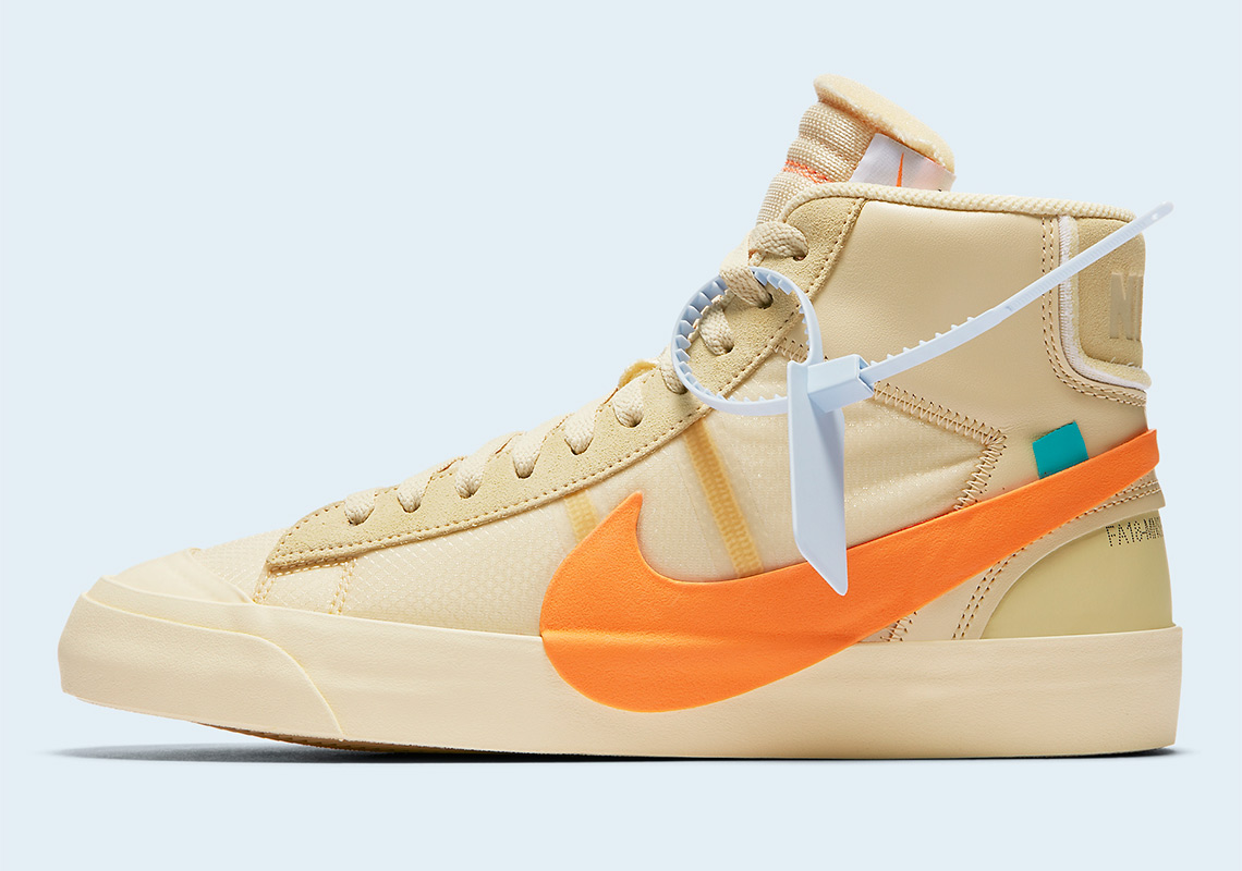 Off White Nike Blazer Tan Orange Aa3832 700 Release Info 6