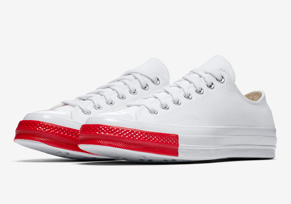 Undercover Converse Chuck 70 Low White Red 1