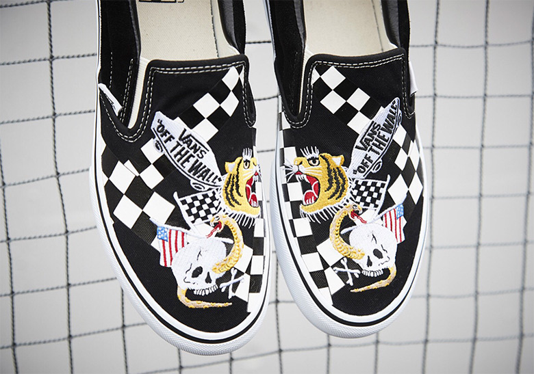 Vans Embroidery Back Checker Slip On