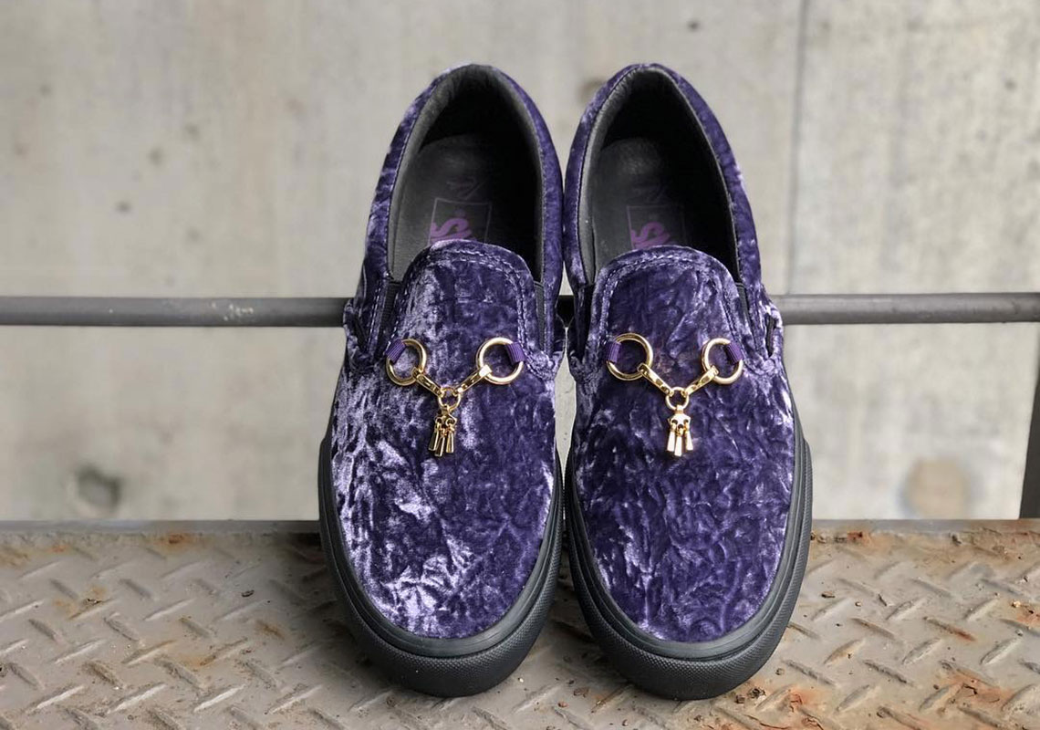 Needles Vans Vault Slip Ons Purple 1