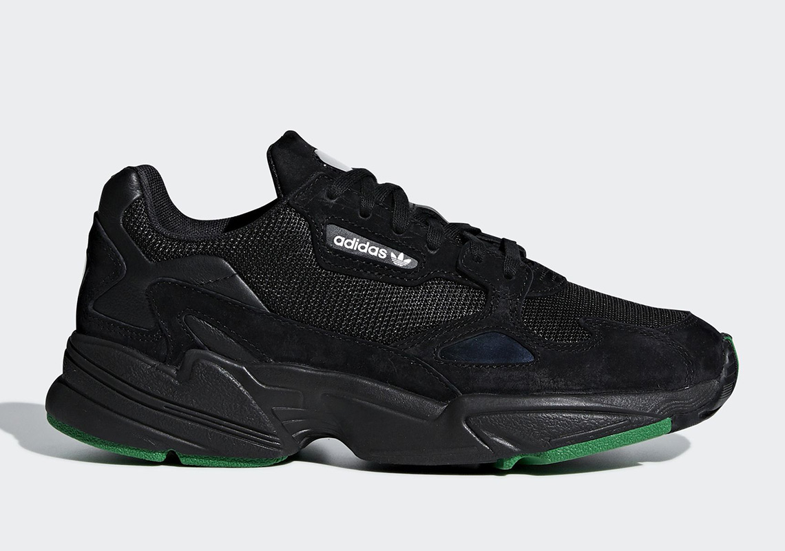 adidas Dresses The Falcon Up In Core Black And Green