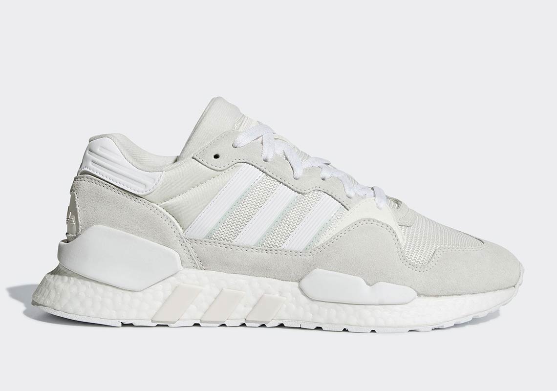 The adidas ZX930 EQT Boost Surfaces In White And Grey