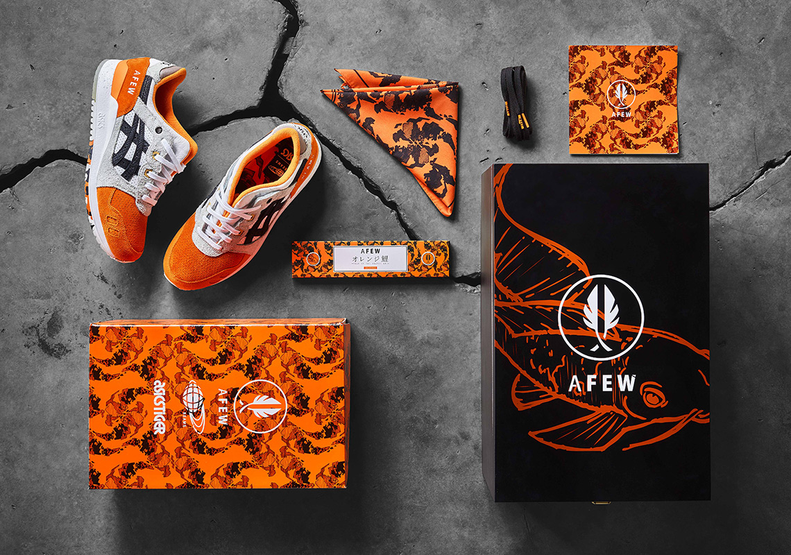 Afew Beams Asics Gel Lyte 3 Orange Koi Release Info 10