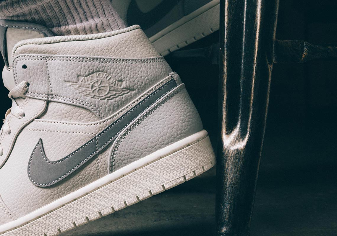 Air Jordan 1 Mid Grey 852542 003 4