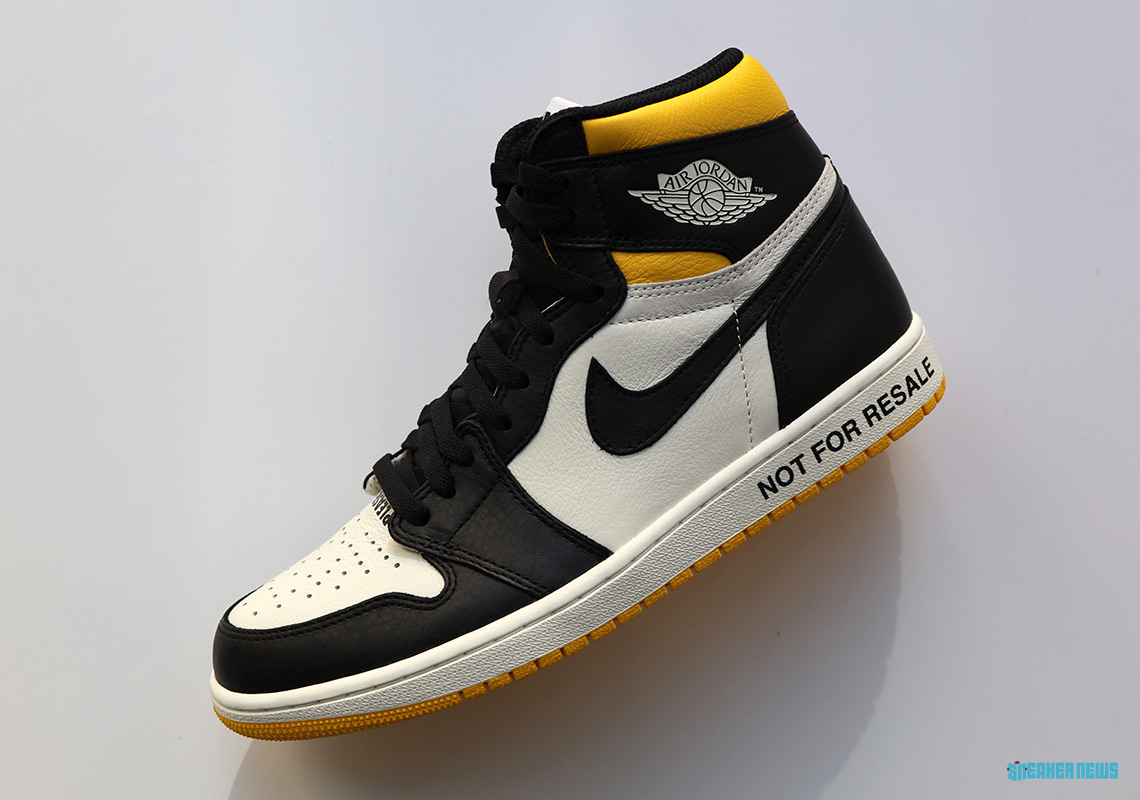 Air Jordan 1 Not For Resale Yellow 1