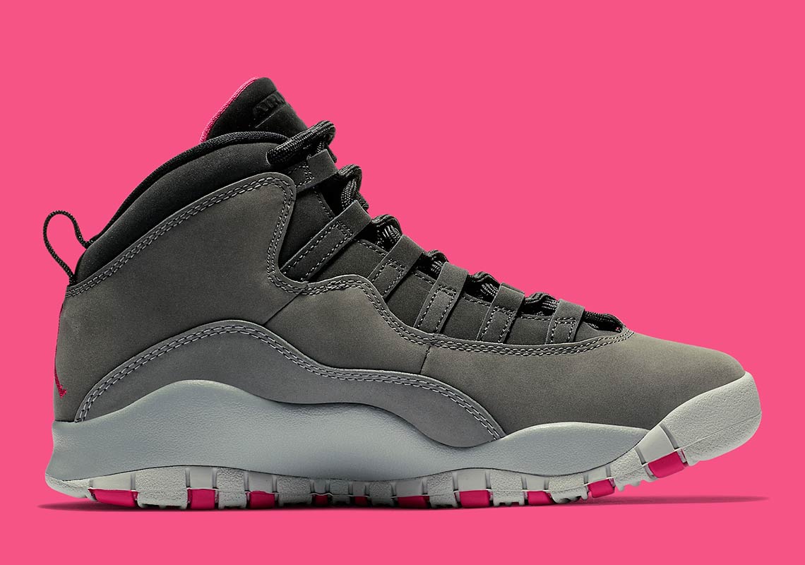 Air Jordan 10 Girls Smoke Grey 487211 006 5