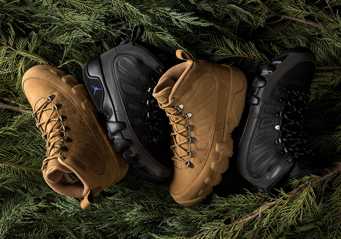 Where To Buy The Air Jordan 9 NRG Boot "Wheat" And "Black/Royal"