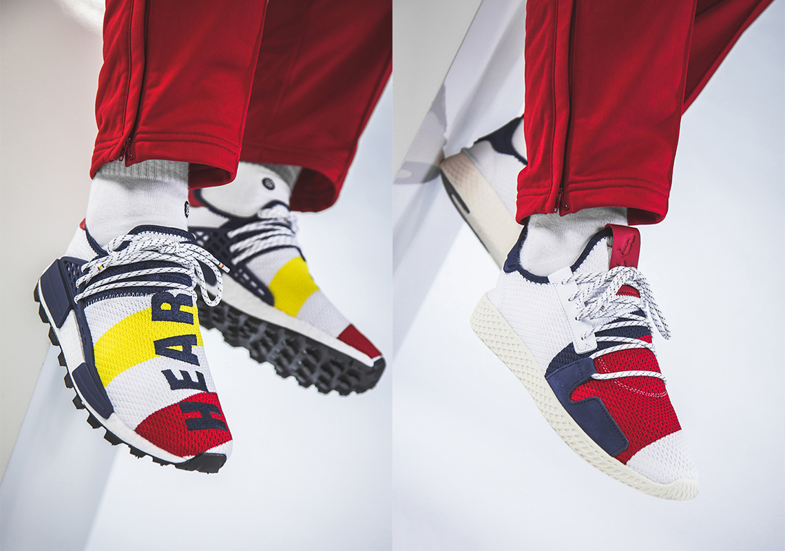 Bbc Adidas Nmd Hu White Navy Red 2