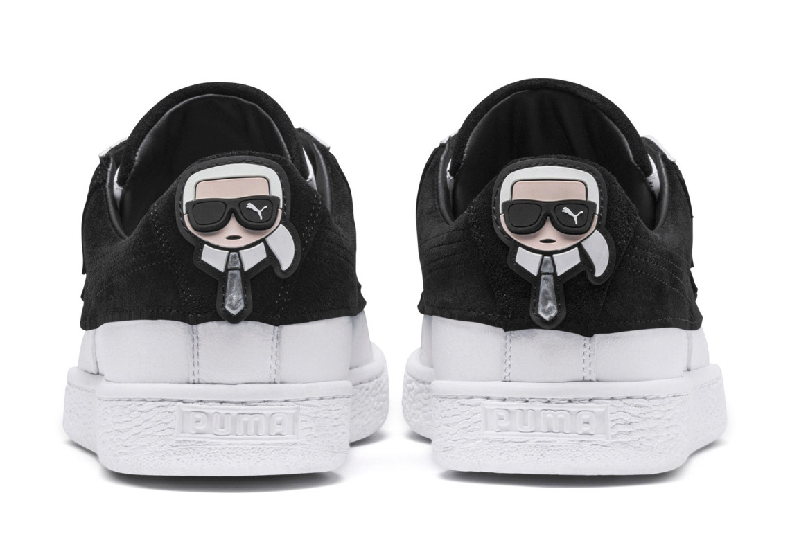 Karl Lagerfeld Puma Suede White Black 2