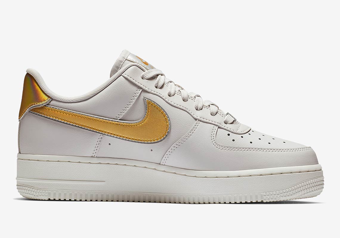 Nike Air Force 1 Low Metallic Swoosh White Ar0642 001 4