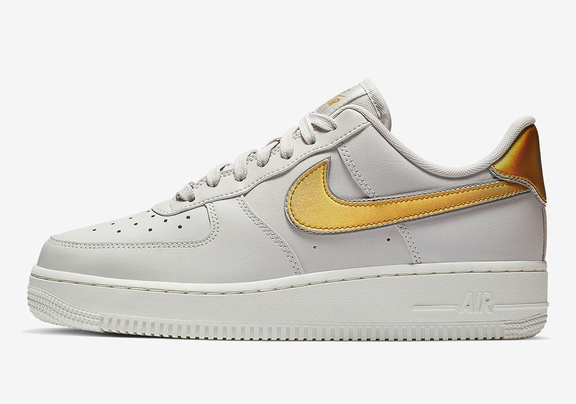 Nike Air Force 1 Low Metallic Swoosh White Ar0642 001 5