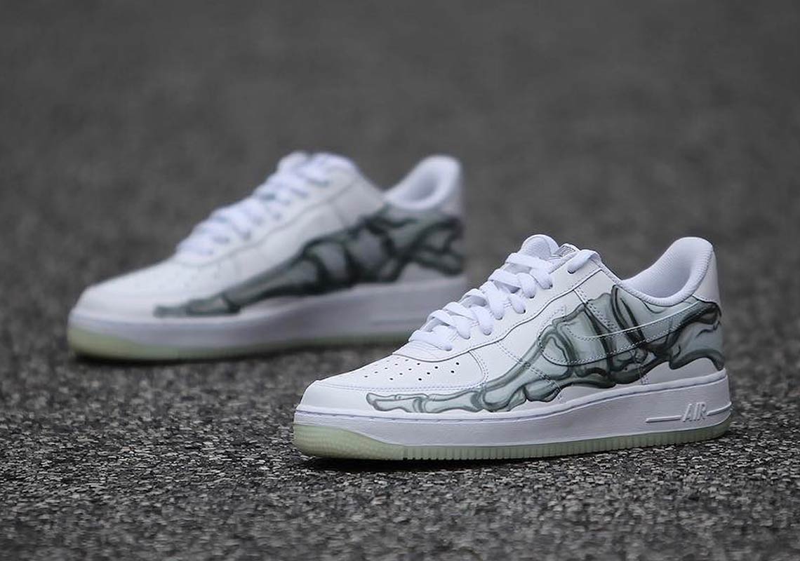 Nike Air Force 1 Low Skeleton White 7