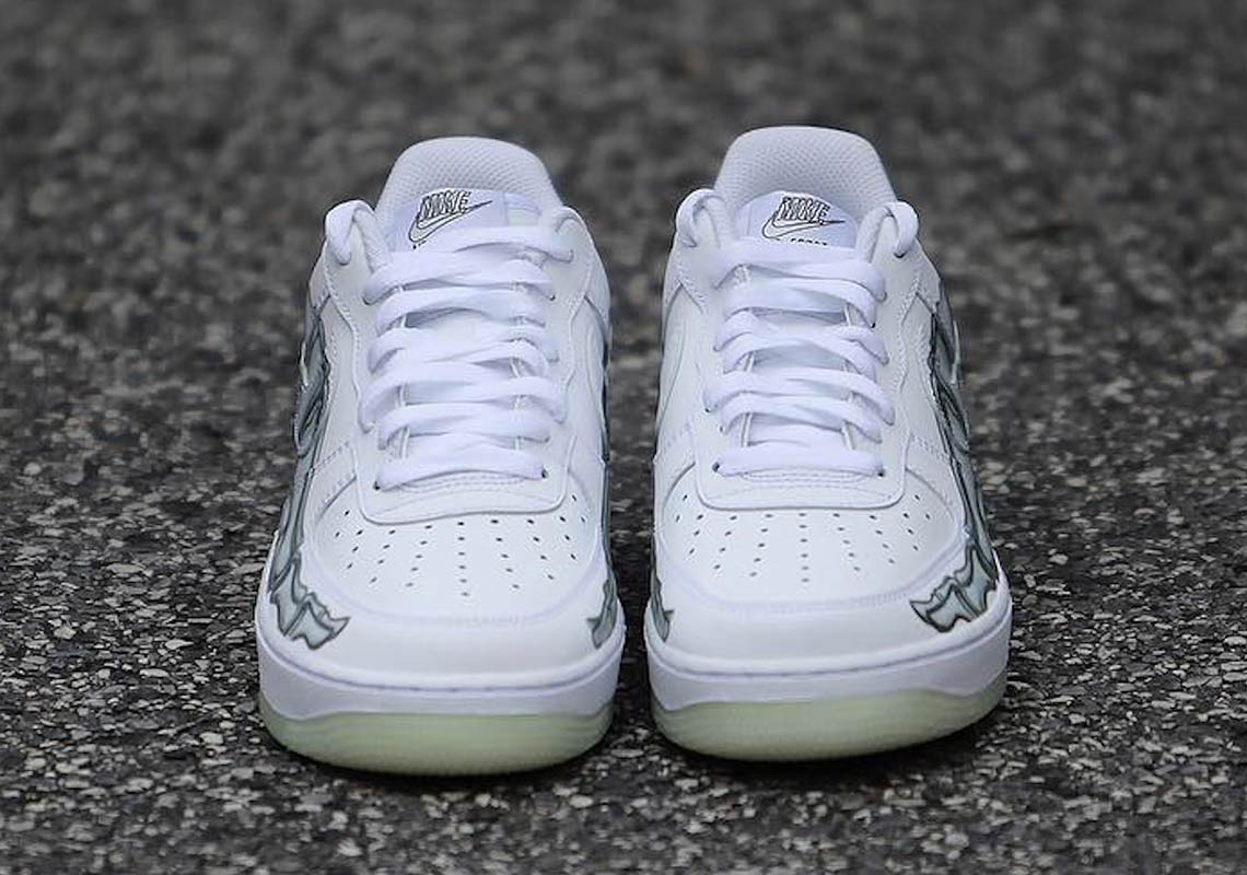 Nike Air Force 1 Low Skeleton White 8