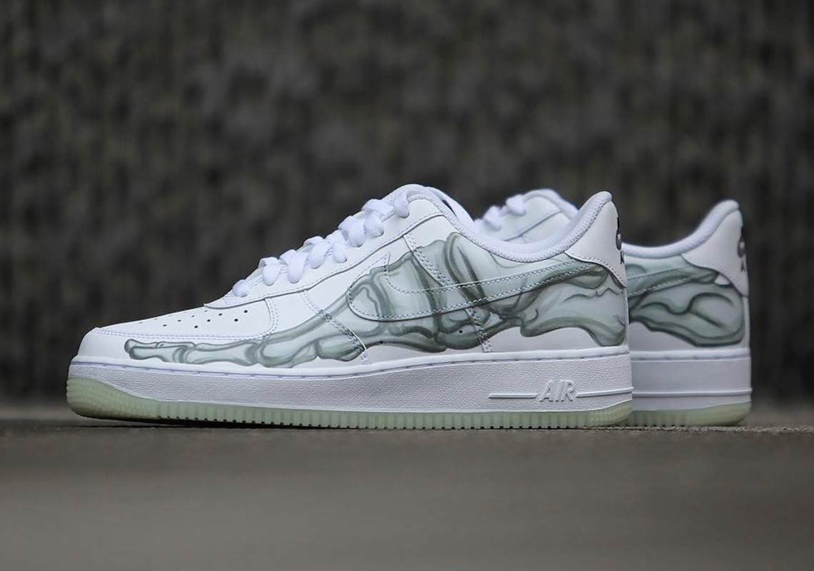 Nike Air Force 1 Low Skeleton White 9