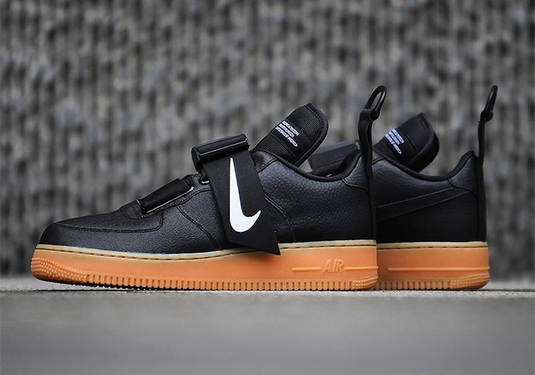 The Strapped Nike Air Force 1 Utility Is Coming Soon In Black And Gum