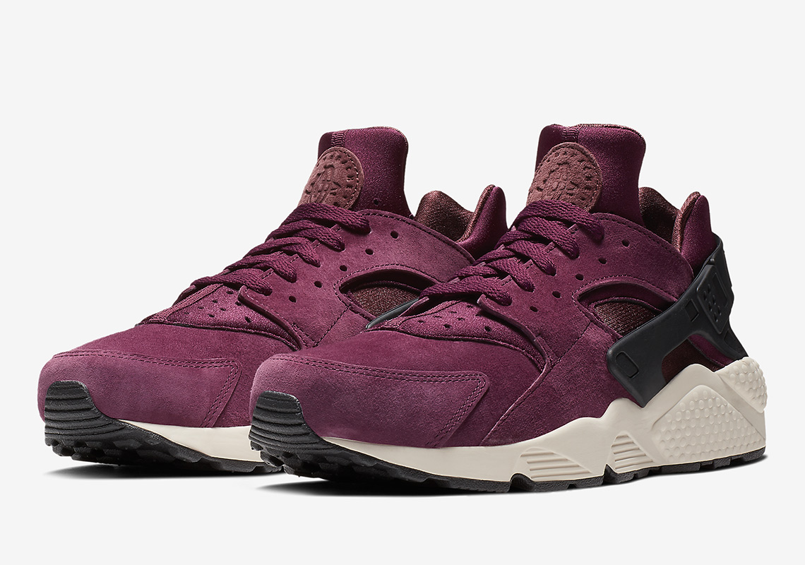 The Nike Air Huarache Premium Releases In A Smooth Bordeaux