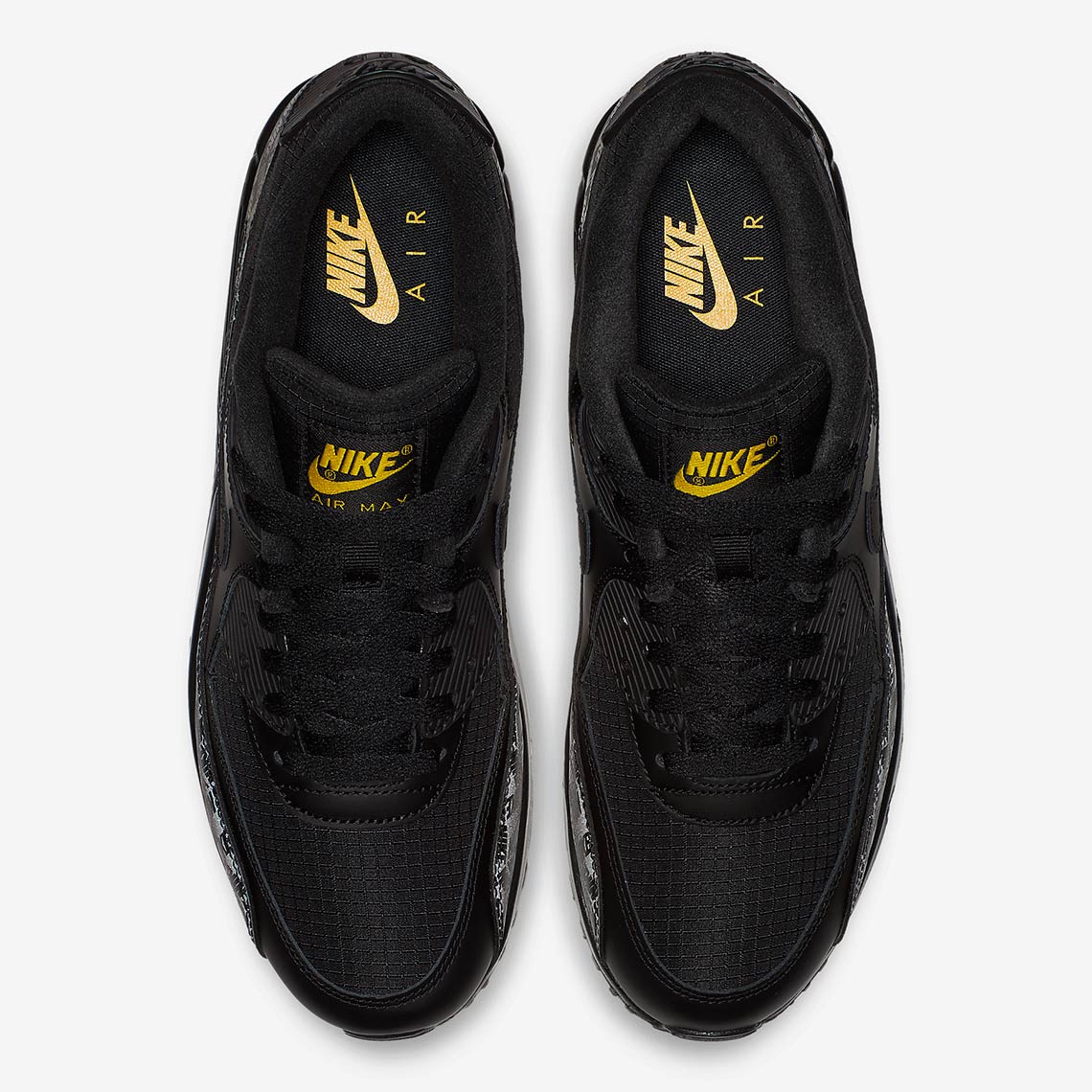 Nike Air Max 90 Black Yellow Bq4685 001 2