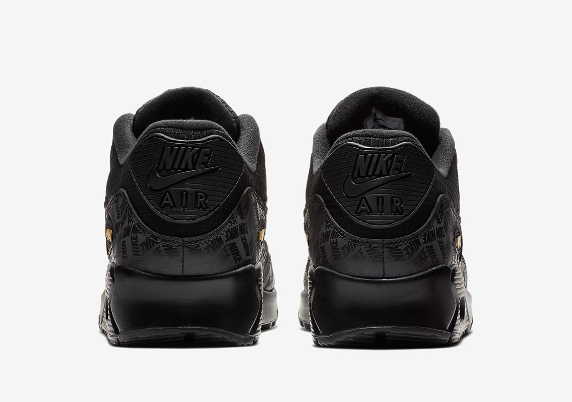 Nike Air Max 90 Black Yellow Bq4685 001 3