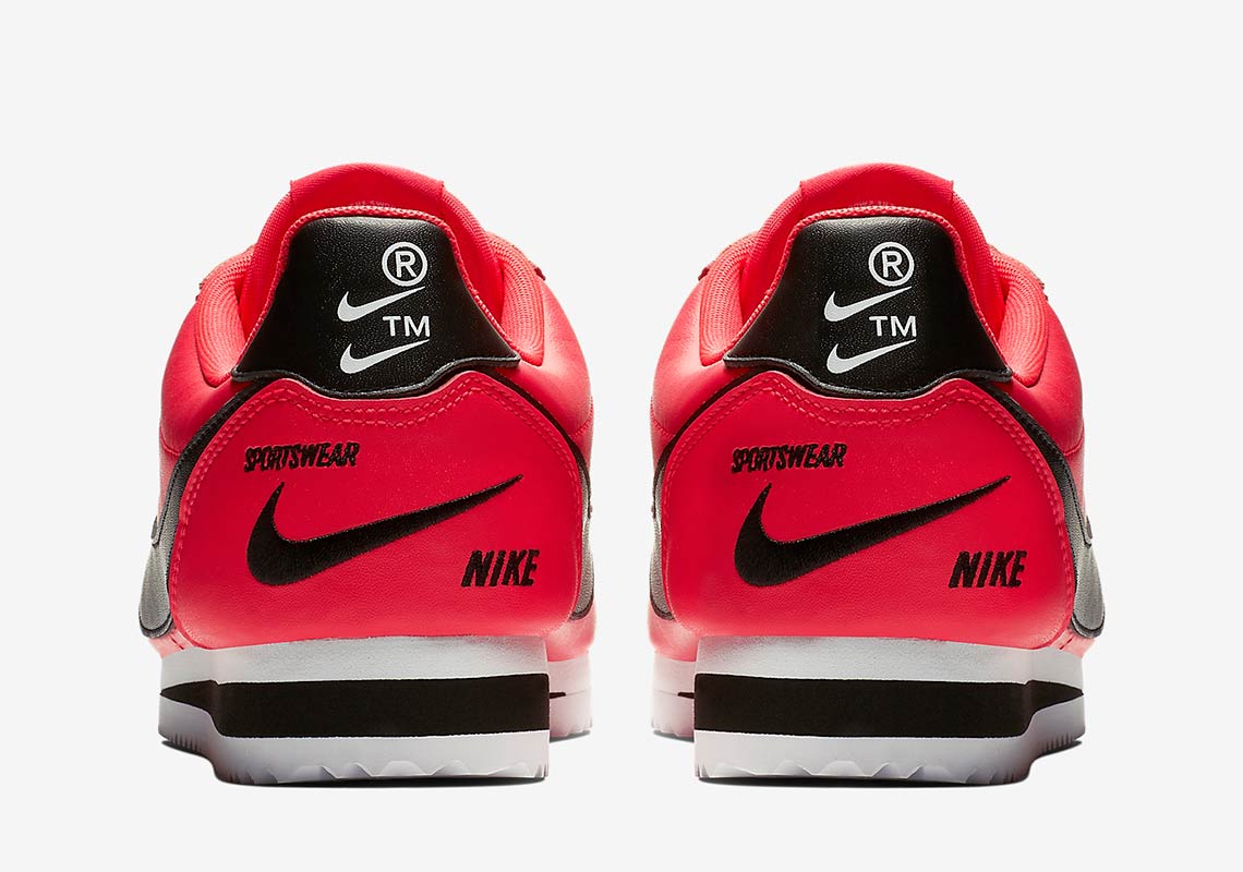 The Nike Cortez With Extra Swooshes Appears In Red