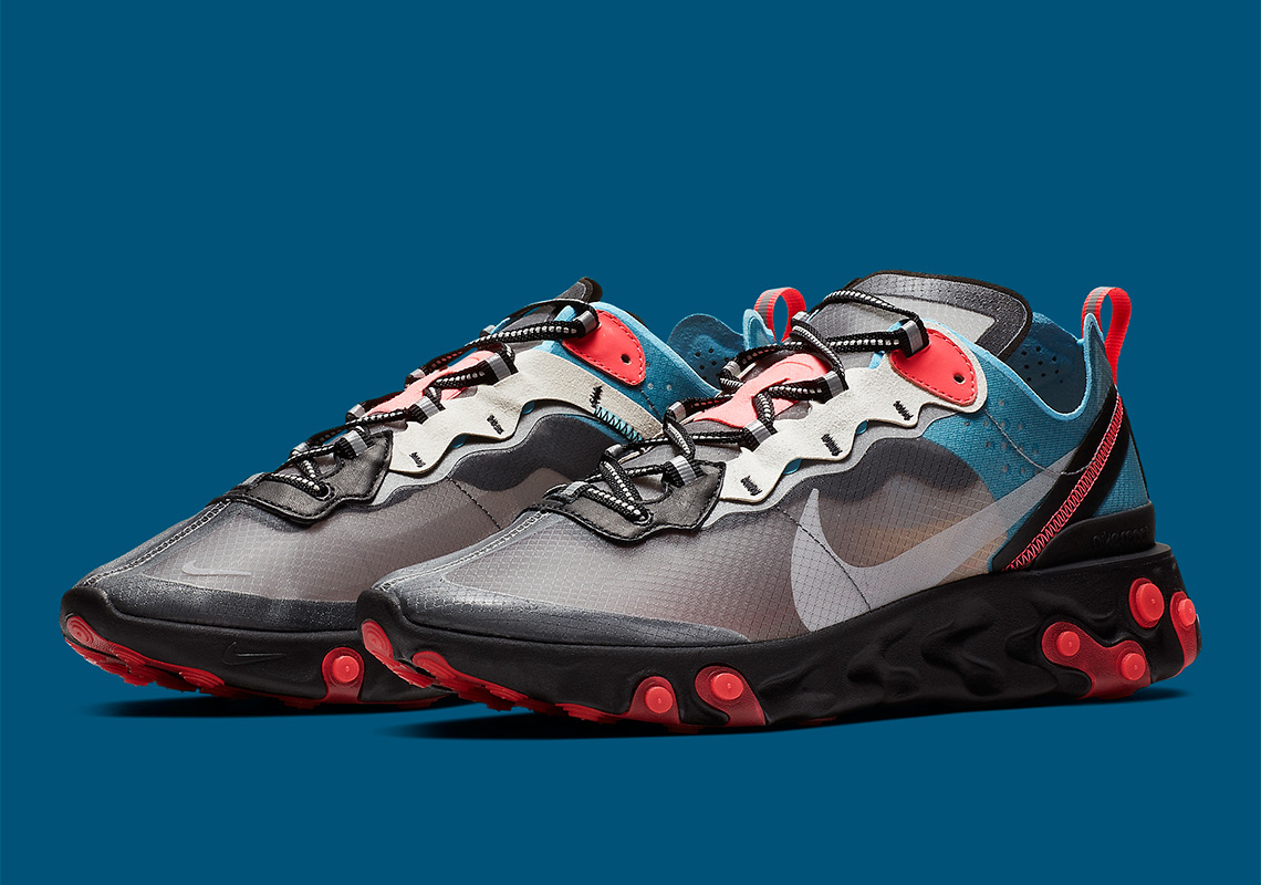 Where To Buy: Nike React Element 87 Blue Chill/Solar Red