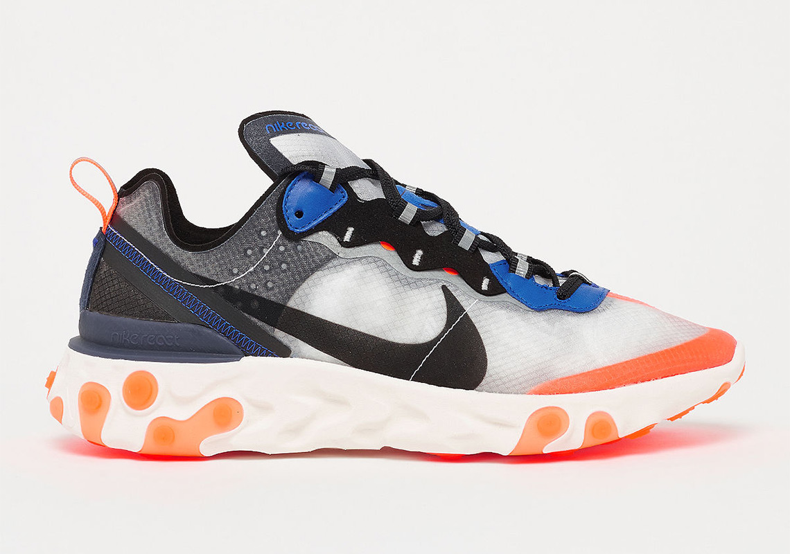 Where To Buy: Nike React Element 87 Thunder Blue/Orange