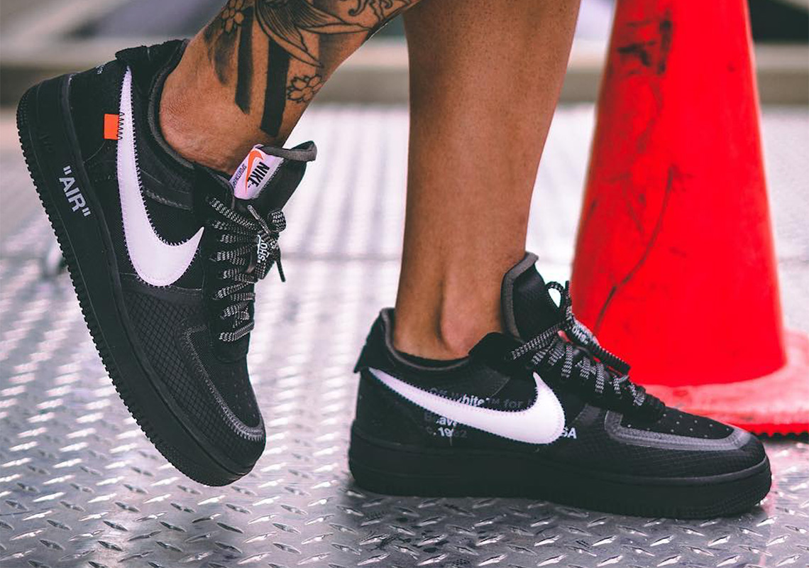 Detailed Look At The Off-White x Nike Air Force 1 Low In Black