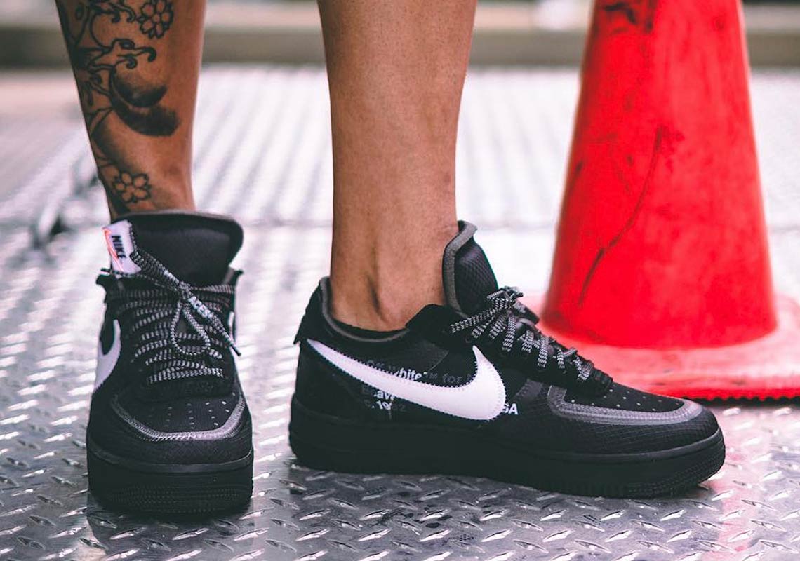 Off White Nike Air Force 1 Low Black 3