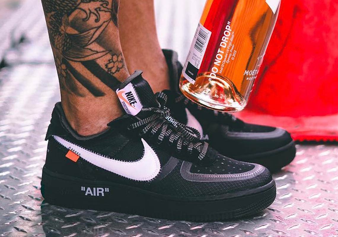 Off White Nike Air Force 1 Low Black 5