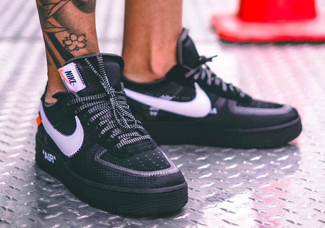 Off White Nike Air Force 1 Low Black 7