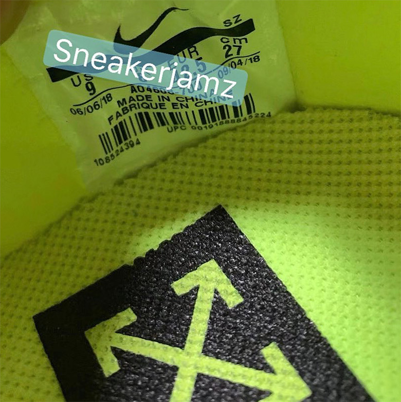 Off White Nike Air Force 1 Volt Ao4606 700 5