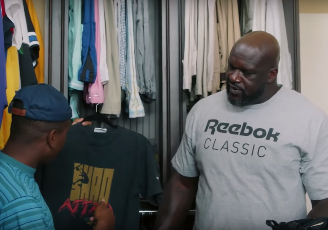 Shaq Reveals His Epic Reebok Memorabilia Closet