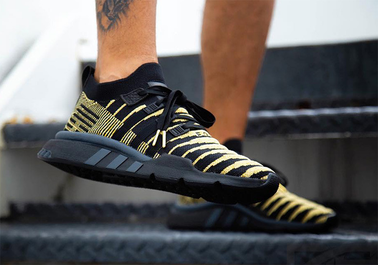 Shenron Adidas Dragon Ball Z Eqt Support Mid Adv Black Gold1