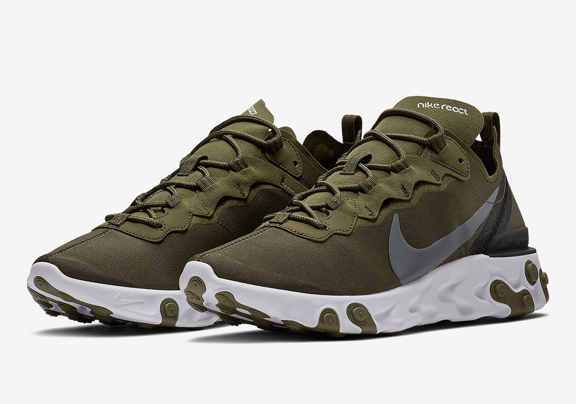 The Nike React Element 55 Is Coming Soon In Olive