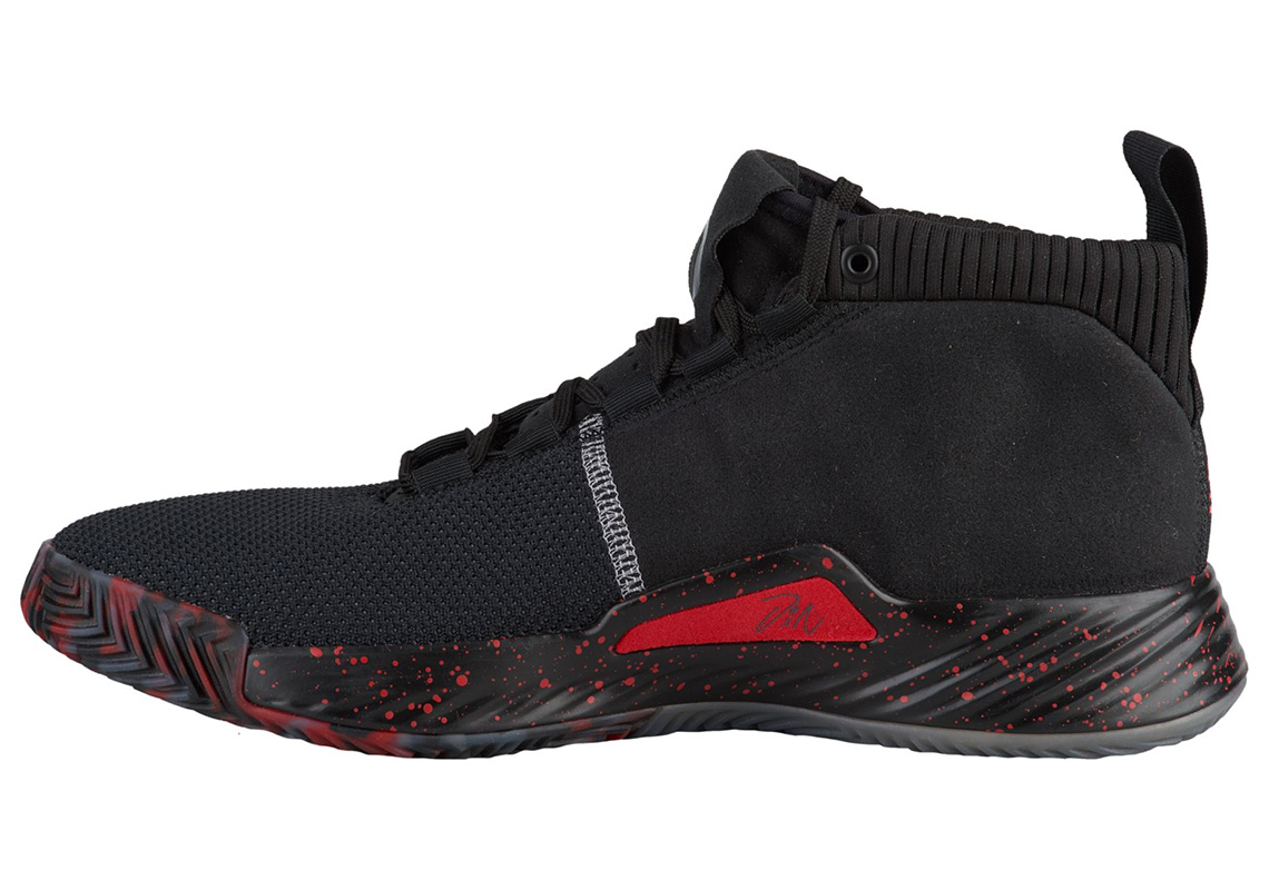 Adidas Dame 5 Black Red 2