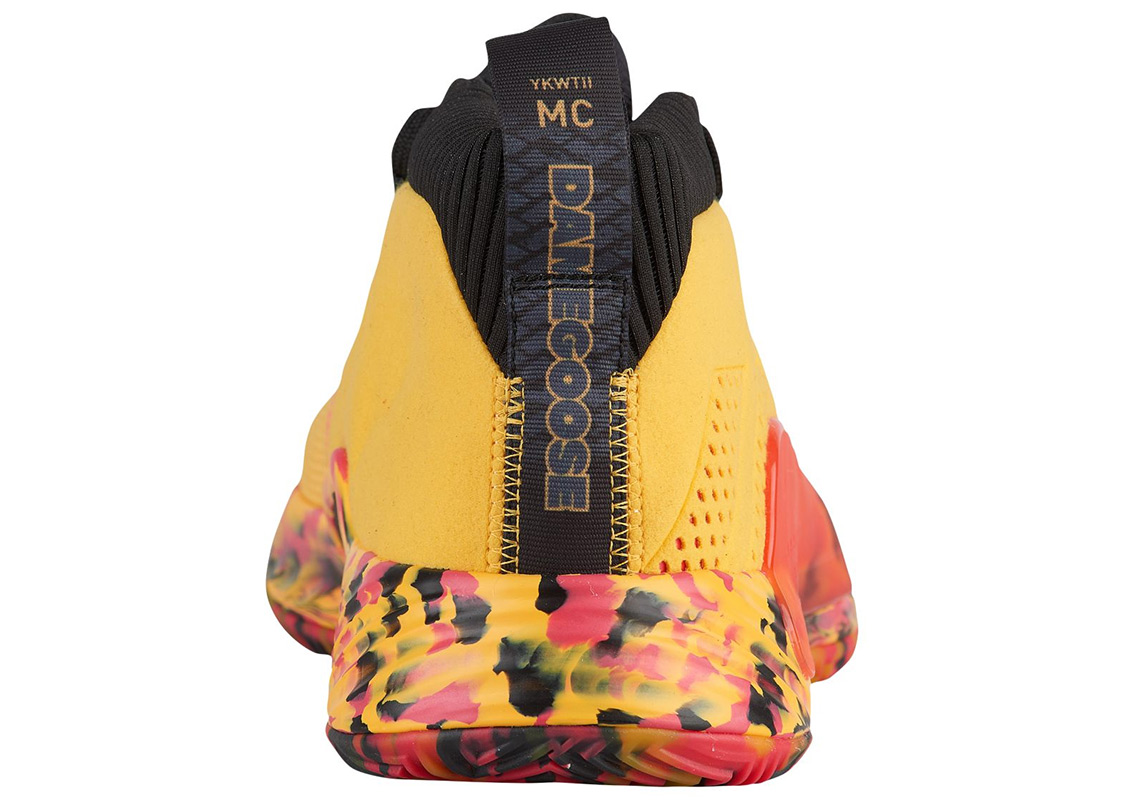 Adidas Dame 5 Yellow Red Black 4