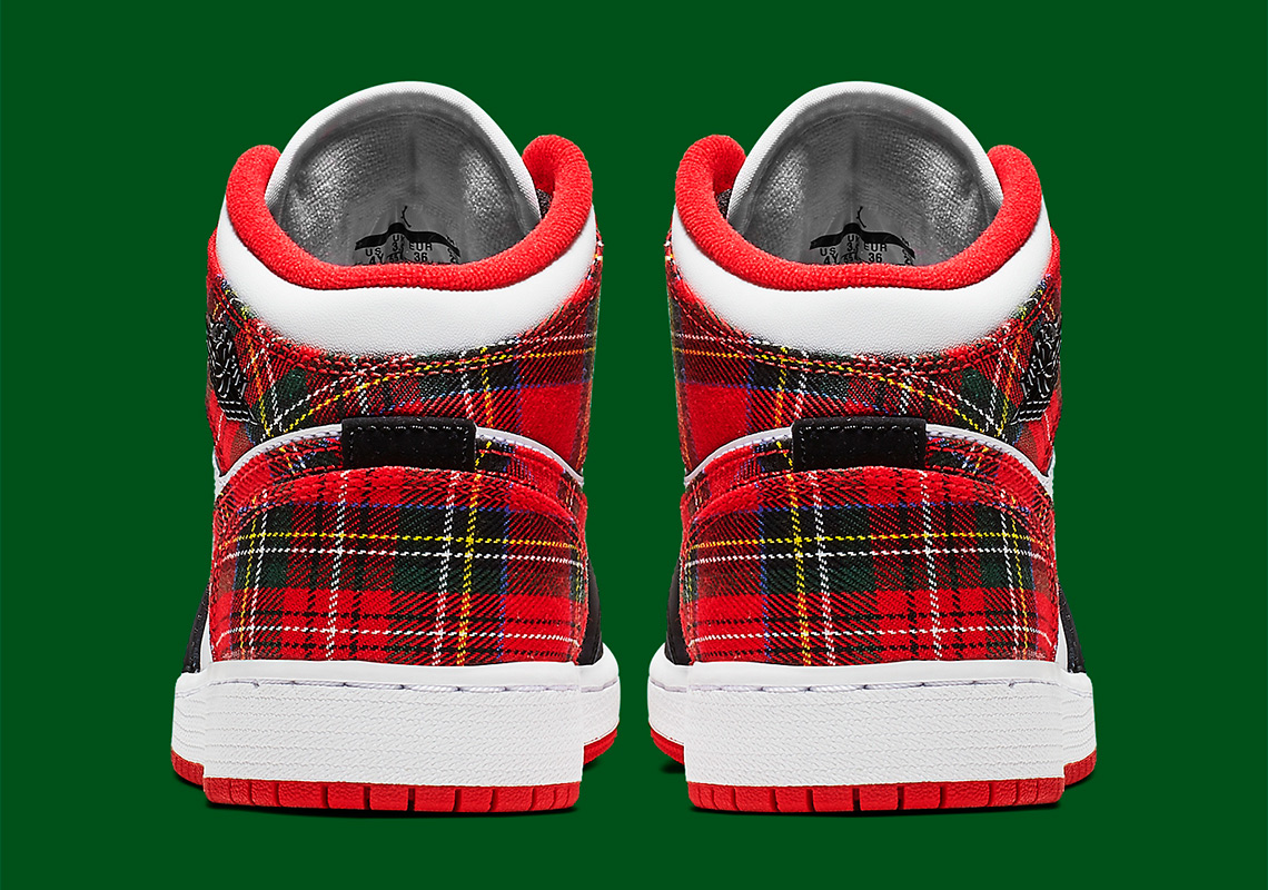 Air Jordan 1 Mid Plaid Gs 554725 607 4