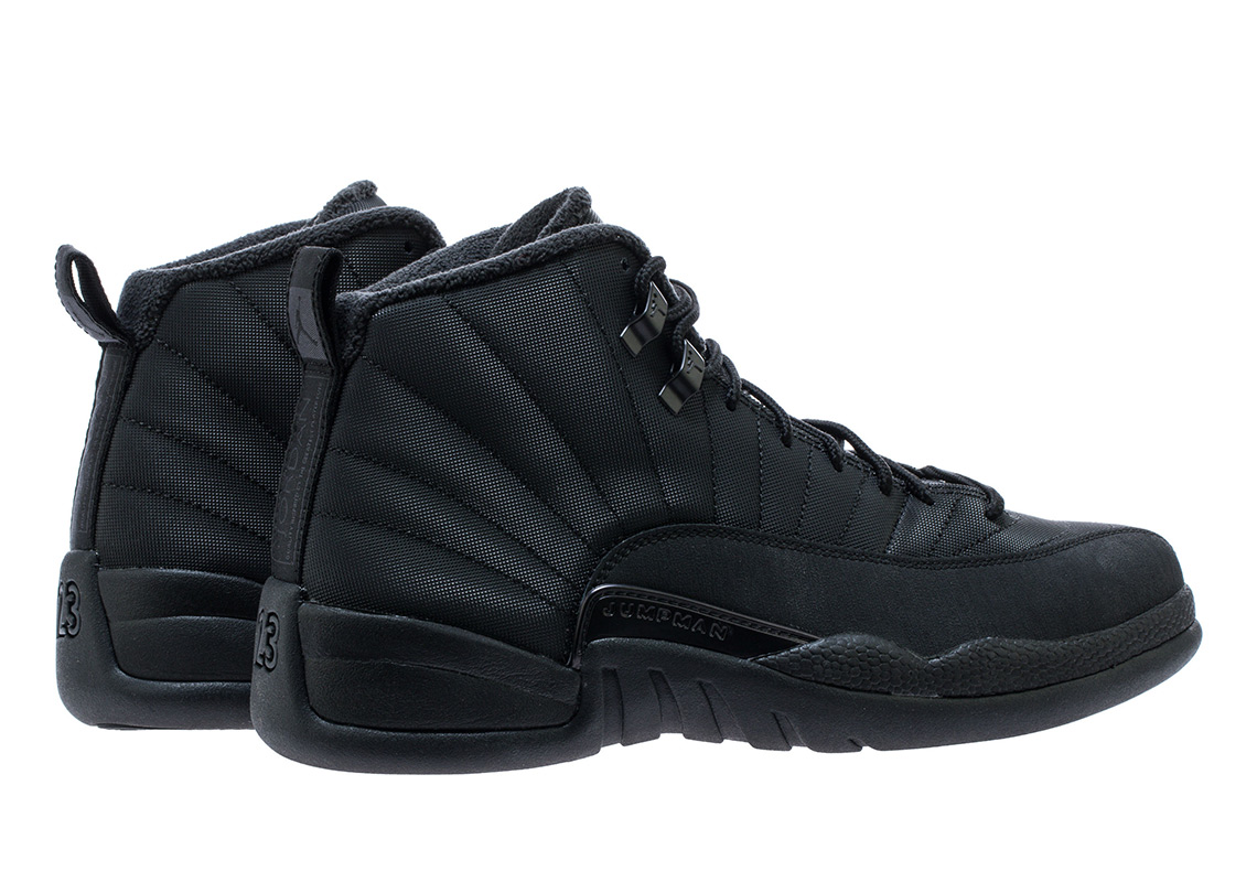 Air Jordan 12 Winterized Triple Black Bq6851 001 Release Date 3