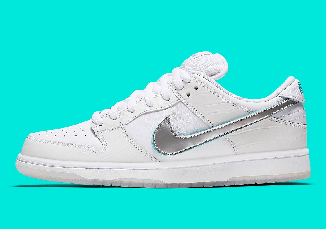 Diamond Nike Sb Dunk Low White Bv1310 100 2