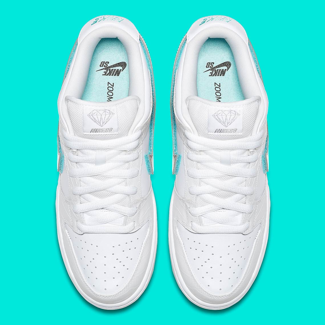 Diamond Nike Sb Dunk Low White Bv1310 100 7