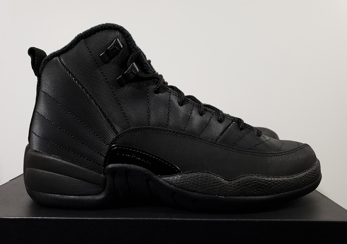 First Look At The Air Jordan 12 Winterized "Triple Black"