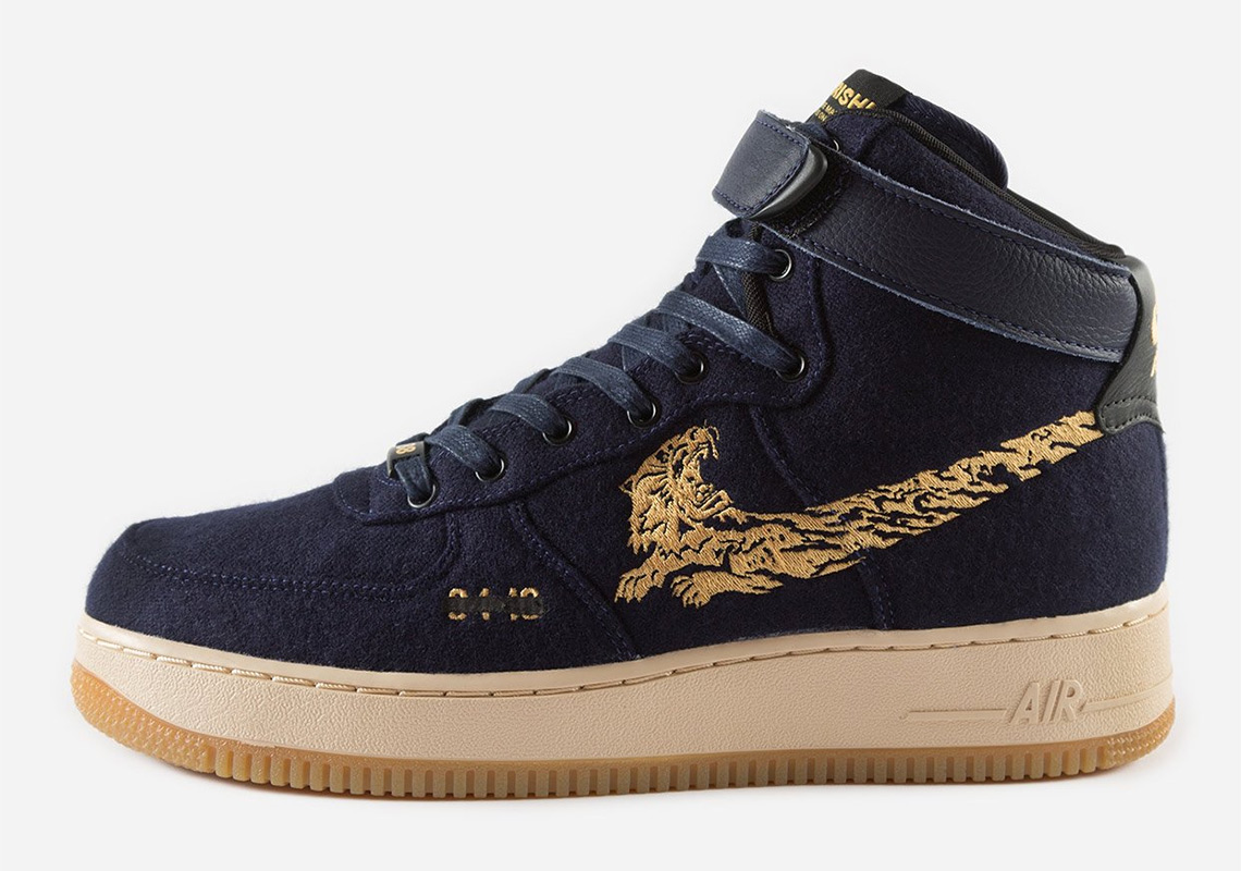 Maharishi Nike Air Force 1 High Navy