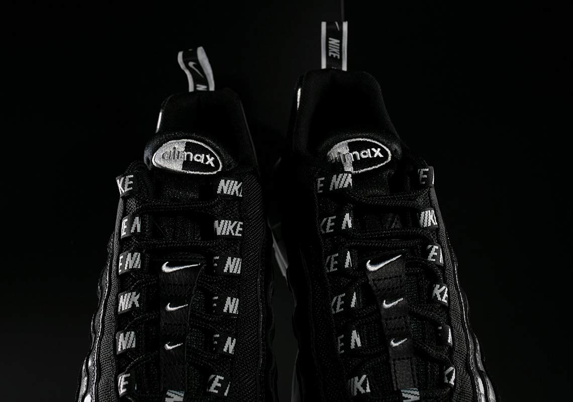 Nike Air Max 95 Black White Overbranding 6