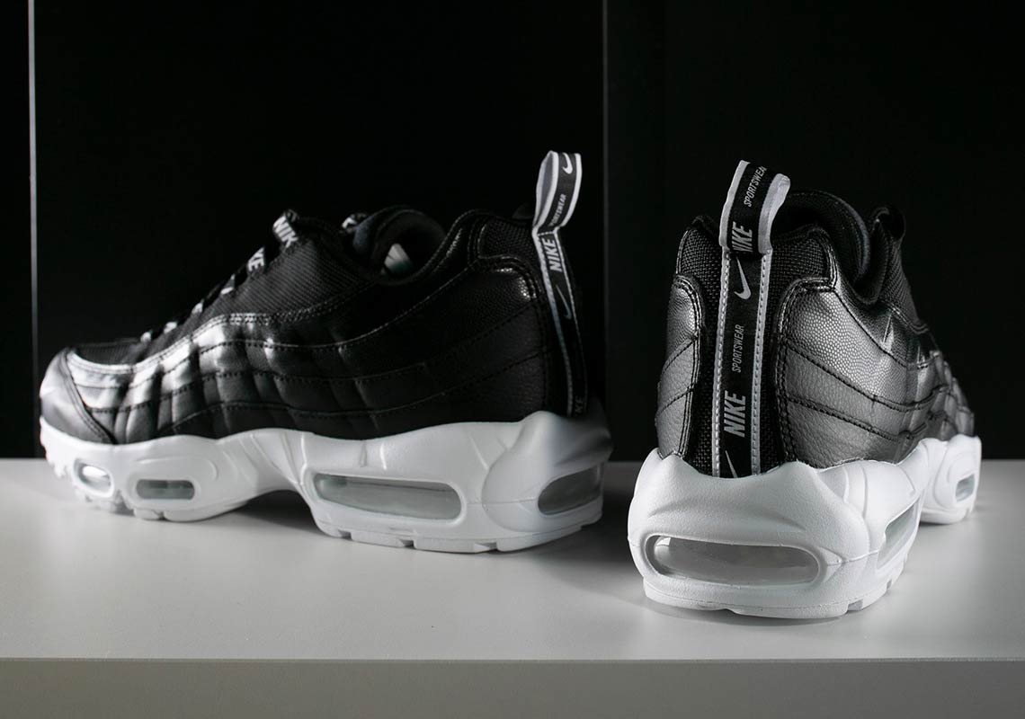 Nike Air Max 95 Black White Overbranding 8