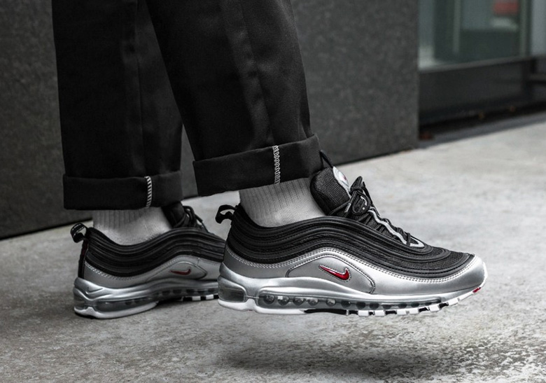 Nike Air Max 97 Qs Black Varsity Red Metallic Silver White At5458 001 Where To Buy