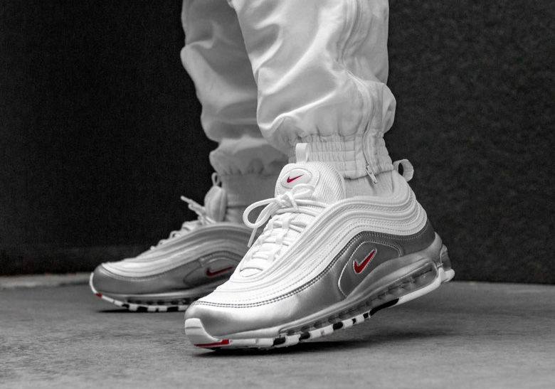 Nike Air Max 97 Qs White Varsity Red Metallic Silver Black At5458 100 Where To Buy