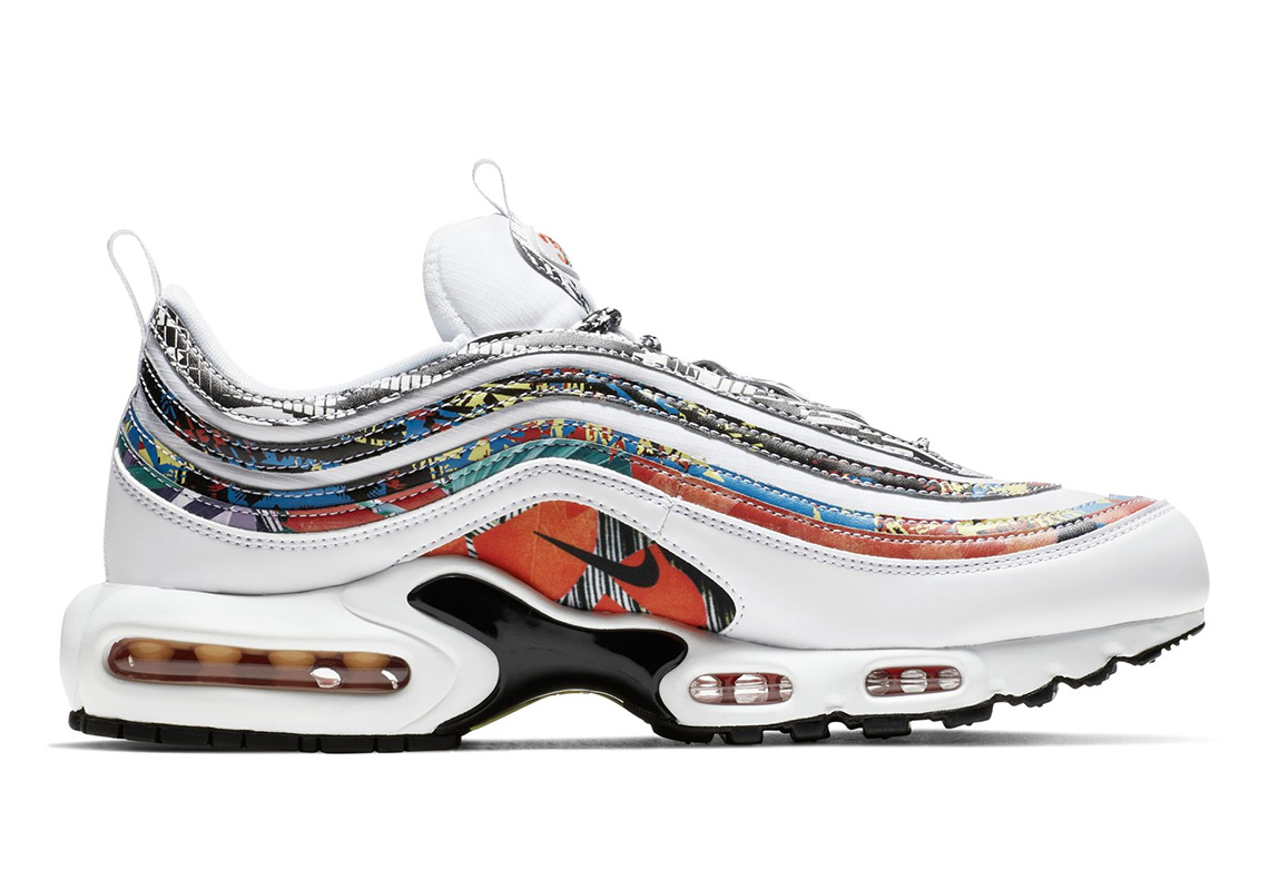 Nike Air Max Plus 97 City Pride Miami White Black Habanero Red Dynamic Yellow 3