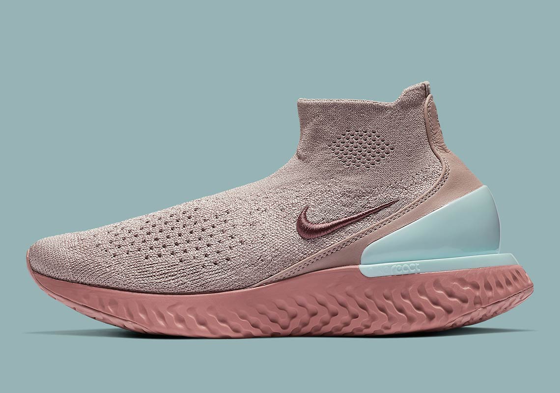 Sultry Pink Tones Come To The Nike Rise React Flyknit